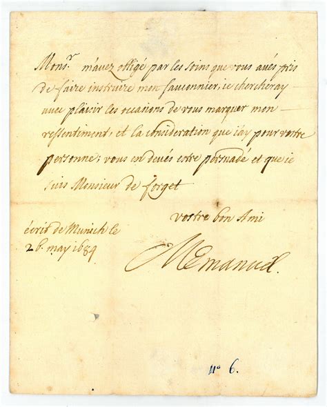 Autograph Letter Signed Von Maximilian II Emanuel Elector Of Bavaria