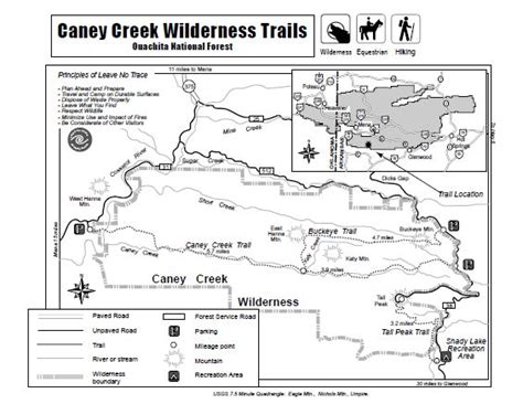 Buckeye Trail Caney Creek Trail Loop Ouachita Forest 9 Mi