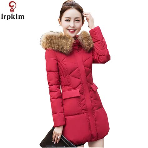 Womens Winter Parka Jacket Long Ladies Cotton Padded Coats Thickened