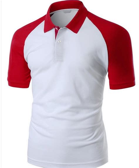 Raglan Polo Tshirt Coloured Collar Deconcept