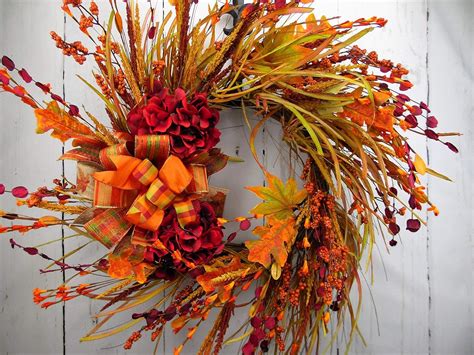 Autumn Harvest Grapevine Wreath Fall Grapevine Wreath