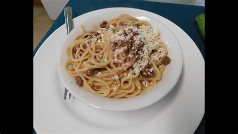 Espaguetti Con Carne Molida Youtube