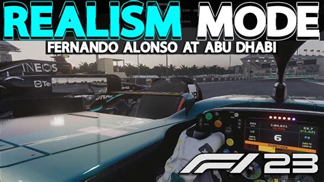 F Realism Mode Fernando Alonso At Abu Dhabi No Hud Cockpit