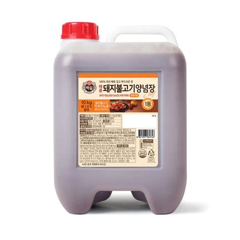 Cj Beksul Korean Bbq Sauce 10kg Spicy Galbi Sauce For Pork Beef Spicy Bulgogi Sauce For Beef