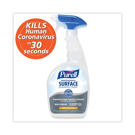 Purell® Professional Surface Disinfectant Fresh Citrus 32 Oz Spray Bottle 6carton