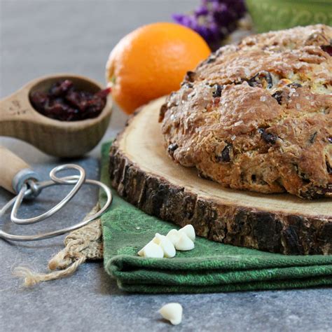 Orange Cranberry Soda Bread With White Chocolate Lea And Jay