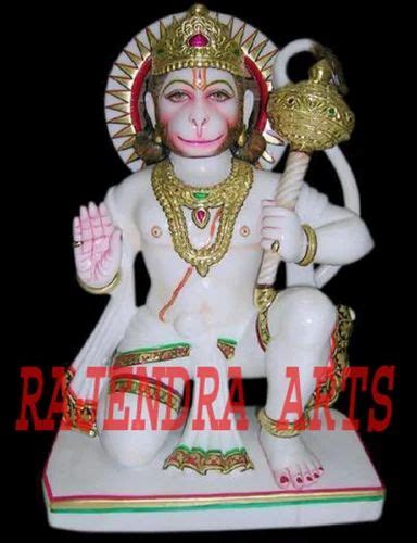 White Marble Hanuman Ji Statue For Worship Temple At Rs In Jaipur