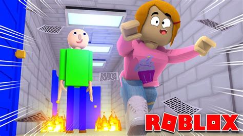 Roblox Escape Baldi S Basics Obby Youtube