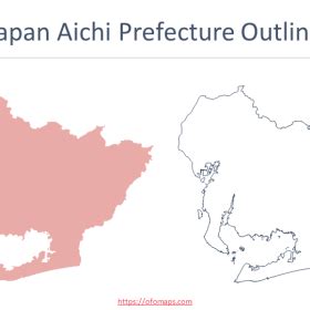 Japan Aichi Map - OFO Maps