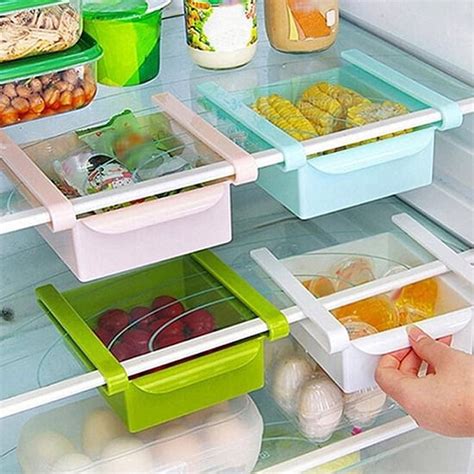 Kaesi Kitchen Fridge Freezer Space Saver Organizer Storage Rack Holder