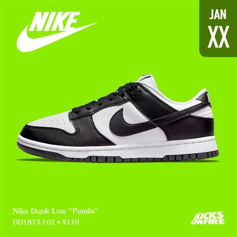 Kicksonfire On Twitter Nike Dunk Low Panda New Restock In January