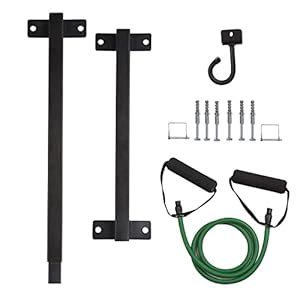 Heavy Duty Resistance Band Wall Anchors Training System 1 Rail 1 Wall