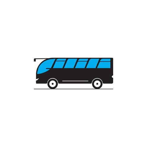 Bus icon logo, vector design 12961655 Vector Art at Vecteezy