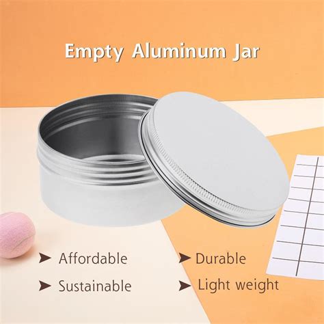 10pcs 25ml Aluminium Lip Balm Tin Pots Cosmetic Cream Jar Bottle Container Ebay