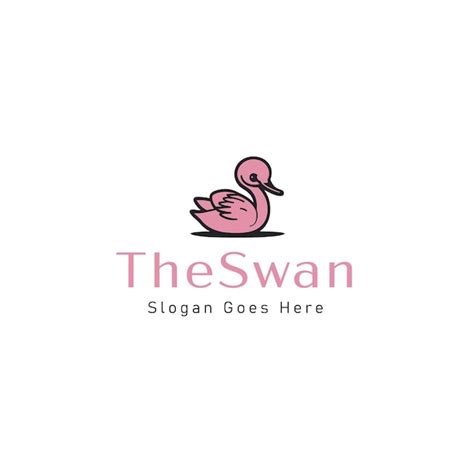 Premium Vector Swan Vector Logo Design