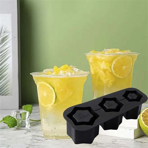 Lydiaunistar Reusable Ice Cube Tray with Lid and Bin - 3 Hollow