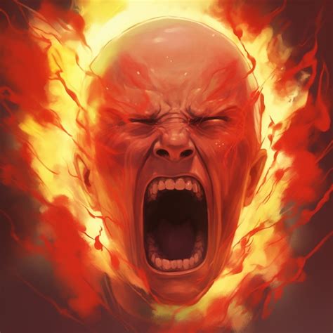 Premium Ai Image Funky Illustrations Showcasing Pure Anger