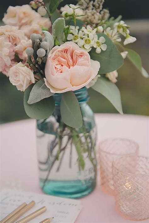 Wedding Centerpieces Mason Jars Mason Jar Wedding Centerpiece Ideas