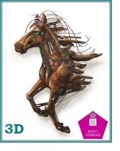 3D Abstract Horse LARGE METAL WALL ART - METAL HORSE WALL SCULPTURE D21 ...