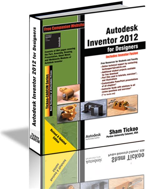 Autodesk Inventor 2012 For Designers Book By Prof Sham Tickoo And