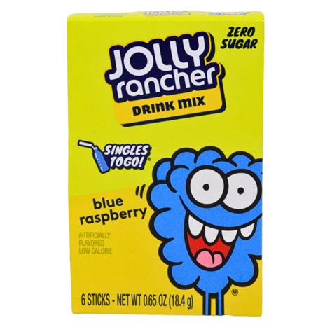 Jolly Rancher Singles To Go Blue Raspberry Drink Mix Candy Funhouse Us