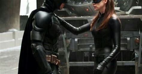 Bts Of Tdkr Christian Bale As Batman And Anne Hathaway As Catwoman