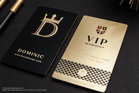 Gold Metal Business Cards