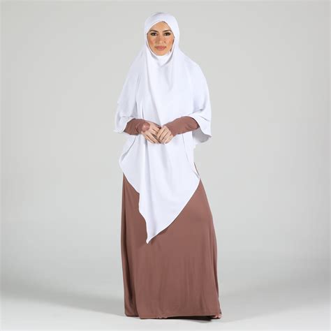 Khimar Hijab White Anaya Clothing