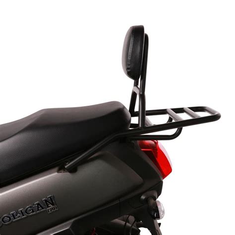 Prima Black Rear Rack W Backrest For Genuine Hooligan