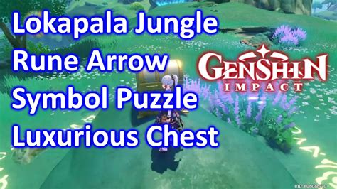 Lokapala Jungle Rune Arrow Symbol Puzzle Luxurious Chest Genshin YouTube