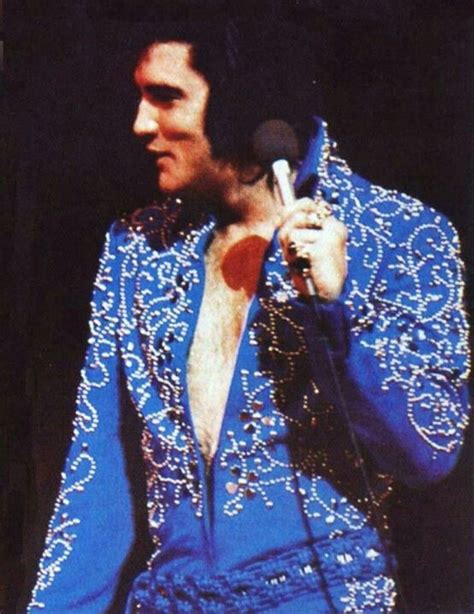 Iconic Performance Elvis Presleys Blue Swirl Jumpsuit