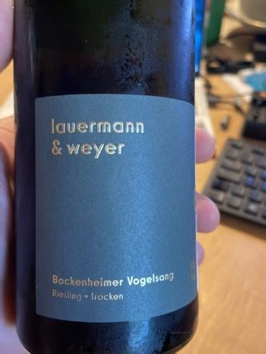 Lauermann Weyer Bockenheimer Vogelsang Riesling Trocken Vivino Us