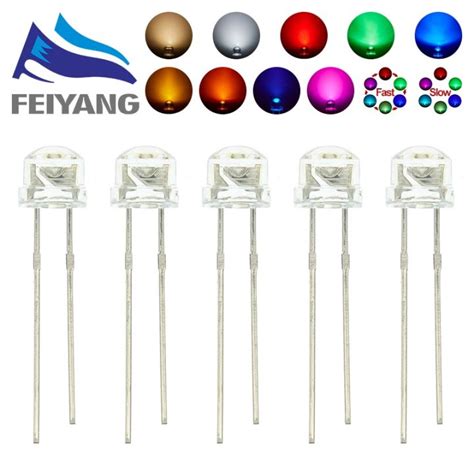 Mm Straw Hat Led Emitting Diode Micro Indicator Warm White Red Green