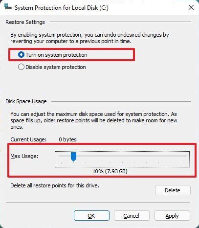 Desfazer alterações do sistema Windows 11 usando um ponto de