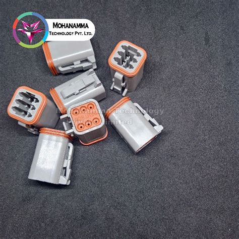 dt06-6s-6 pole female deutsch connector -deutsch-grey colour ...