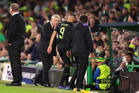 Karim Benzema Limps Off In First Half Of Celtic Real Madrid With