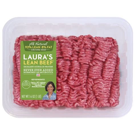 Food Lion Lauras Lean Beef 92 Lean 8 Fat Ground Beef Same Day Delivery Or Pickup Instacart