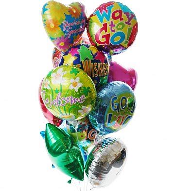 BB MB12 12 Mylar Balloon Bouquet In Arlington VA Twin Towers Florist