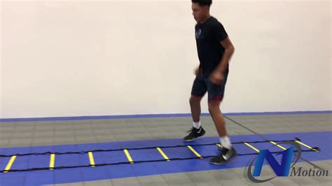 Agility Ladder Forward In And Out Hops Youtube