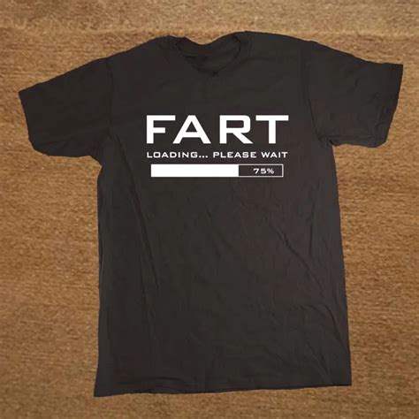 New Summer Style Fart Now Loading Offensive Funny T Shirt Christmas T Shirt Men Casual Short