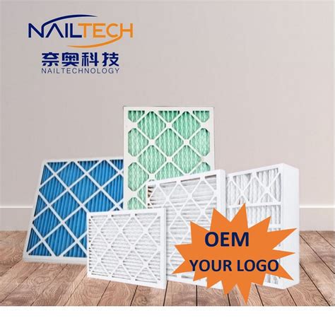 HVAC Air Filter Cardboard Pleated Panel AC Furnace Pre Filter For