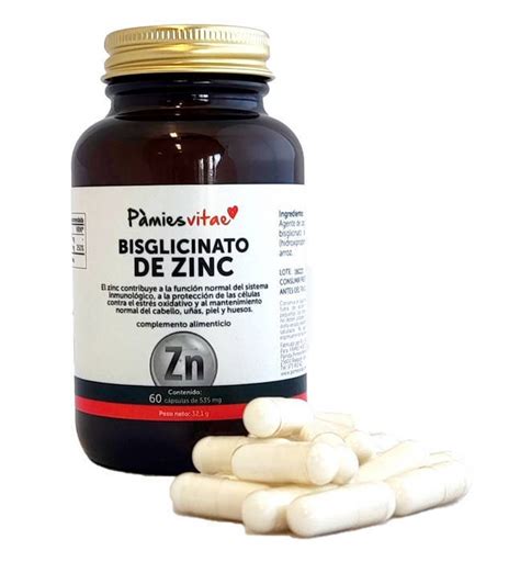 ZINC BISGLICINATO 60 capsulas Tienda Dulce Revolución oficial