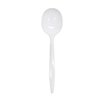 White Medium Weight Teaspoon Individually Wrapped Fortuna Enterprises