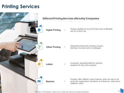 Printing Services Digital Printing Ppt Powerpoint Presentation File