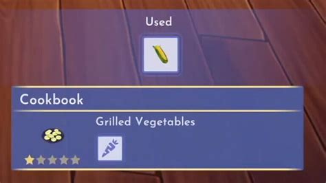 How To Make Grilled Vegetables In Disney Dreamlight Valley