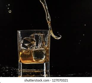 7 454 Whiskey Pouring Into Glass Isolated Images Stock Photos 3D