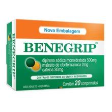 Benegrip 500 30 2mg Caixa 20 Comprimidos Revestidos Drogalider