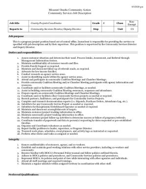 Fillable Online Missouri Ozarks Community Action Community Services Job