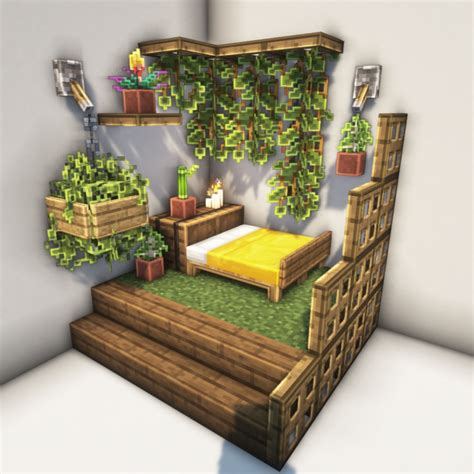 Minecraft Cute Small Bedroom Design Idea Easy In Survival En