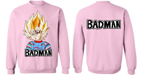 Vegeta Badman Sweater WITH Badman Back Print – Teem Meme